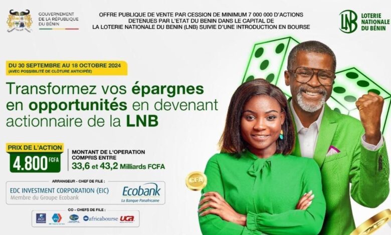 National Lottery of Benin (LNB) Investment