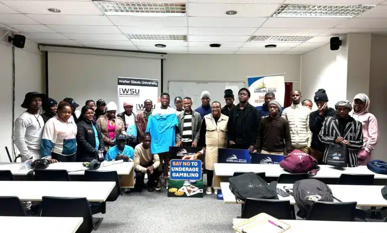 Eastern Cape Gambling Board visits WSU BUffalo city Campus students to raise awareness on the dangers of gambling