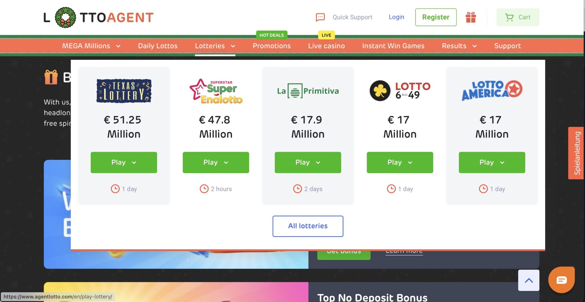 latest welcome bonus advertisement
