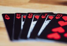 black and red playing cards