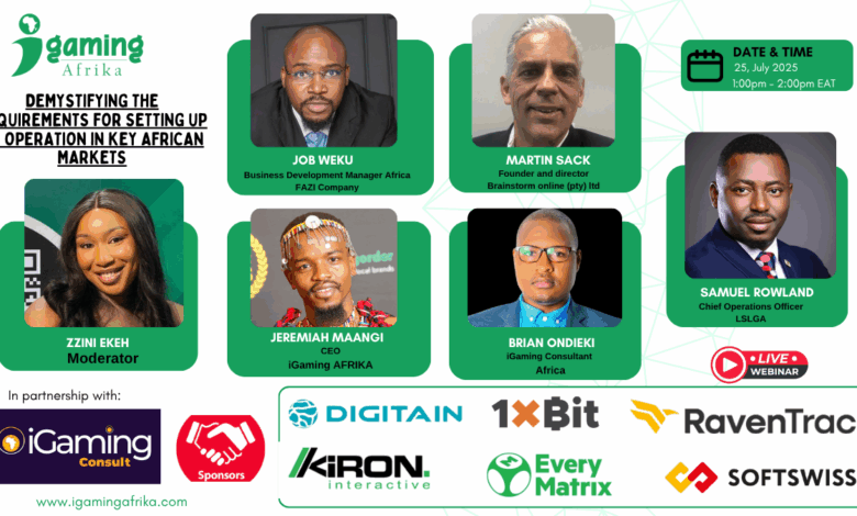 Webinar Gaming Operations Africa