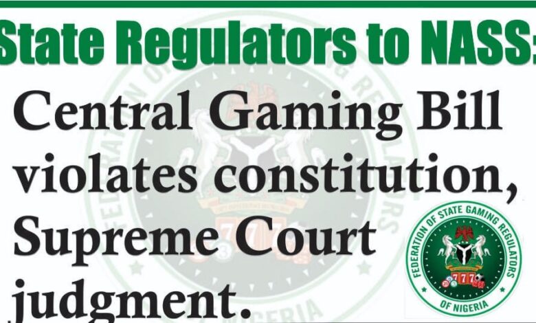The Central Gaming Bill Nigeria FSGRN