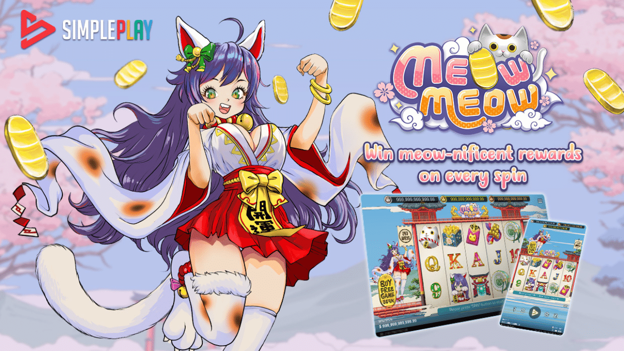 SimplePlay launched new Slot Game: “Meow Meow”