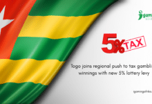 Togo 5% lottery tax