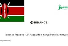 Binance Freezing P2P Accounts in Kenya Per NPS Instructions