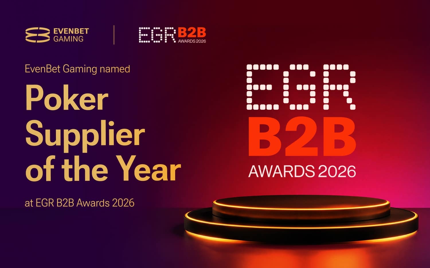 EvenBet Gaming EGR 2026
