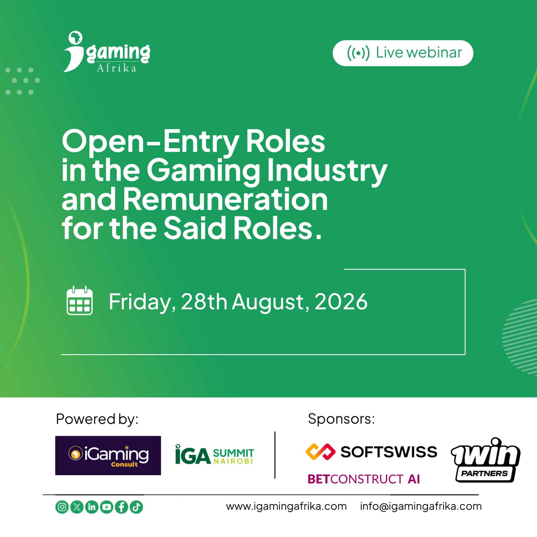 Open Entry Roles in the Gaming Industry