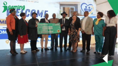 NLC Dihatshwane symbolic cheque