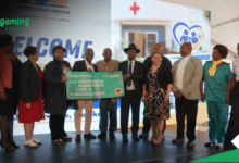 NLC Dihatshwane symbolic cheque